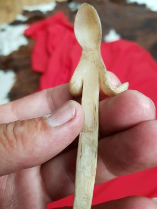 ANTIQUE SOUTH AFRICAN ZULU BONE SNUFF SPOON RARE COLLECTABLE 7