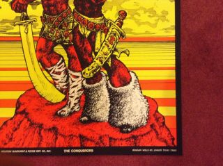 The Conquerors Houston Blacklight Vintage Poster Psychedelic 1969 Goode 3
