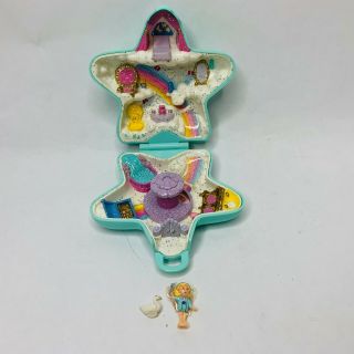 Vtg Polly Pocket 1992 Fairy Wishing World Complete Playset W/ Figure & Swan