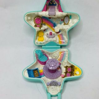 VTG Polly Pocket 1992 Fairy Wishing World Complete Playset W/ Figure & Swan 4