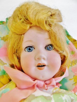Antique Doll Germany Armand Marseille 390 Open Mouth Teeth Eyelashes Bisque Head