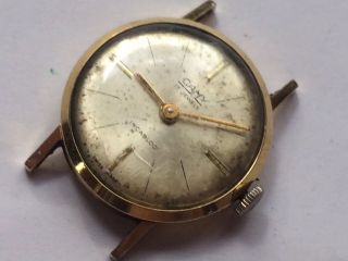 Rare Vintage Watch Camy 17 Jewels Incabloc Swiss Watch Gold Filled