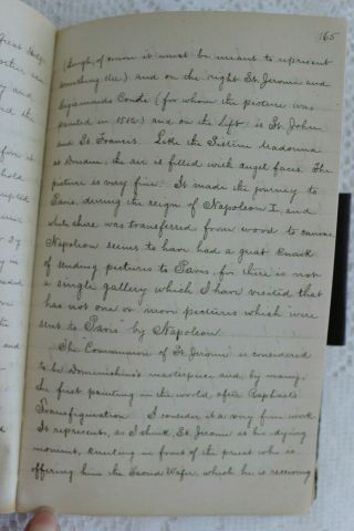 ANTIQUE 1875 WOMEN ' S PERSONAL HANDWRITTEN TRAIN TRAVEL DIARY DRESDEN TO ITALY 9