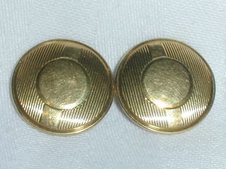 Antique Solid 14k Yellow Gold Cufflinks - Early 1900 