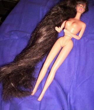 Vintage Totally Hair Burnette Long Hair/bangs Barbie/teresa Tlc