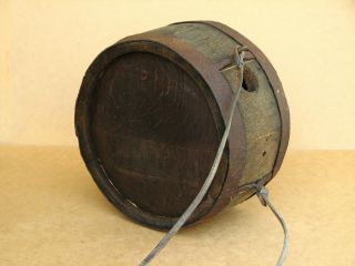 Old Antique Primitive Wooden Wood Barrel Vessel Keg Canteen Cask Farm Early 20th