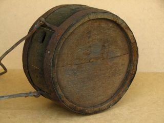Old Antique Primitive Wooden Wood Barrel Vessel Keg Canteen Cask Farm Early 20th 2