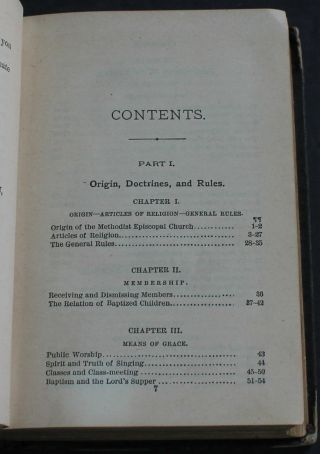 Antique Rare Book The Doctrines Of Discipline Methodist Episcopal Church 1888 7