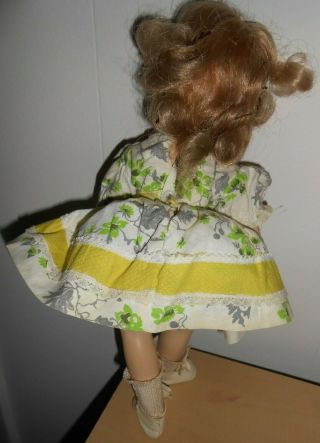 1950,  S Toni Doll P - 90 By Ideal 14 " Blonde Hair Print Dress
