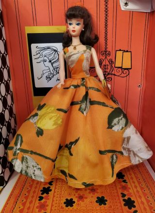 Vtg Barbie Clone Fab - Lu Premier Elite Suzette Gorgeous Ball Gown / Dress