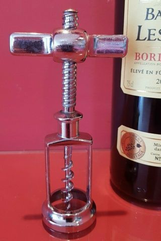 Antique French " Helice " Corkscrew/wine Bottle Opener - Unique Double Prong