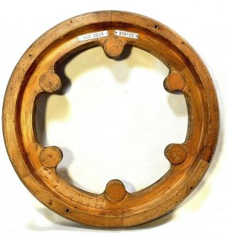 Vintage Architectural Salvage Industrial Wood Mold Rose Window Tracery