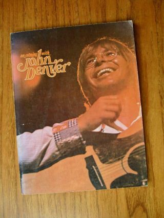 Vintage An Evening With John Denver Songbook Guitar Chords Vocals Piano Music