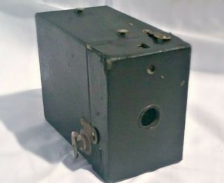 Antique Eastman Kodak No 2 Brownie Box Camera in Black Uses 120 Film 2