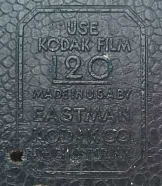 Antique Eastman Kodak No 2 Brownie Box Camera in Black Uses 120 Film 4