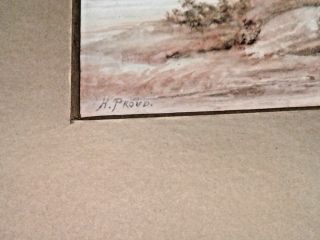Antique VICTORIAN Scottish HIGHLAND CATTLE Landscape Oil Painting GILT FRAME 5