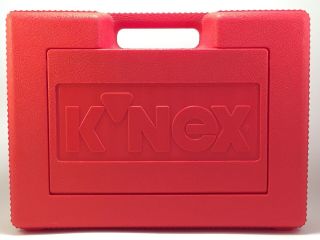 Vintage K’nex Plastic Storage Bin Box.  Red.  14 X 10.  5 X 4”