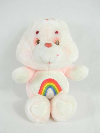 Vintage 1983 Kenner Cheer Bear Care Bears 13 " Pink Rainbow Care Bear Plush Toy