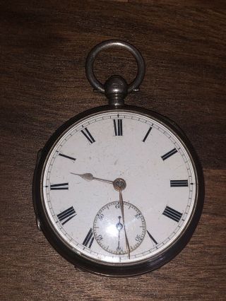Antique Solid Silver Cased Fusee Pocket Watch