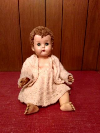 Vintage Ideal Betsy Wetsy Doll With Caracul Hair 15 Inches