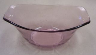 Fostoria Glass Fairfax Orchid Purple Gravy Sauce Bowl Holder Antique 25791