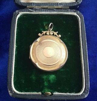 Antique Victorian 9ct Gold Back And Front Picture Locket