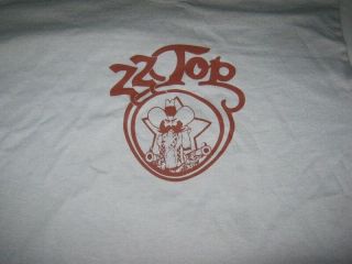 Vintage Zz Top Touring 1975 T Shirt Xl 40 " Chest Solid Gray Last One