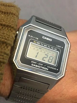 Retro Casiotron Digital Watch S21 Vintage Lcd