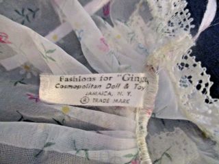 Vintage Doll Robe Dress Sheer Tagged For Ginger Cosmopolitan 8 