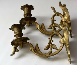 ⭐ Antique French Wall Candle Holders,  Sconces,  Candle Stick Bronze,  19th Century⭐
