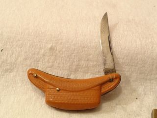 Antique Figural Pocket Knife Vintage Cowboy Hat Folding Pocket Knife Germany