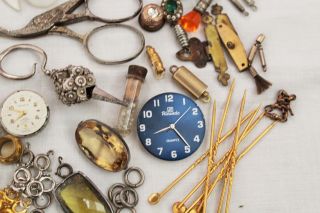 ANTIQUE VINTAGE JEWELLERY FINDINGS,  WATCH PARTS,  MECHANICAL PARTS,  BITS AND BOBS 5