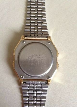 Gold Casio Retro Digital Stainless Steel Watch A159WGE Post 5