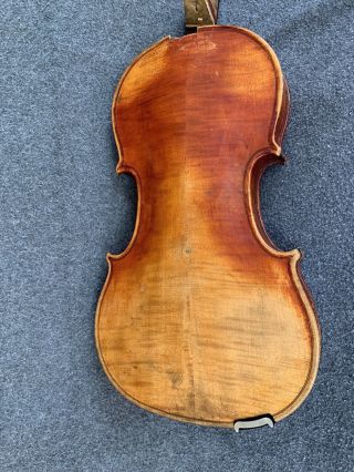 Old Antique Vintage 4/4 German Or Czech Violin Broken Neck