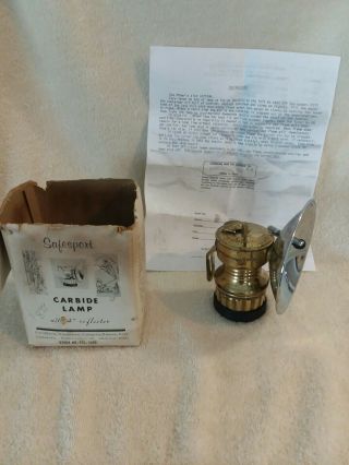 Miners/cavers Butterfly Carbide Lamp - New/old Stock - Does Work