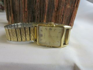 RARE Vintage Antique Wittnauer 10K Gold Filled Wind Up Mens Wristwatch RP5 3