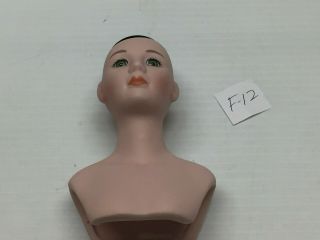 F - 12 VINTAGE Bisque - Porcelain Doll Parts - Shoulder - Head 4 - 3/4 