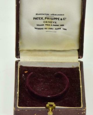 Rare antique Patek Philippe pocket watch luxury morocco leather case/box c1900 ' s 2