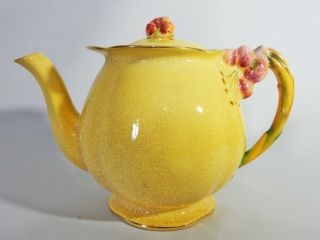 Antique Art Deco Rare Royal Winton Yellow Tiger Lily Small Teapot Tea Pot Lilly
