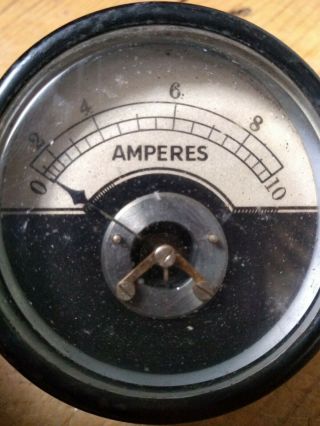Vintage Amperes Electrical Gauge - Steampunk Meter Old Amps Volt Electric