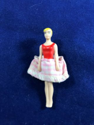 Vintage Mini 2 " Ponytail Barbie Doll W/skirt Skipper 1911 Day At The Fair