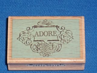 Kollette Hall Rubber Stamp Adore Victorian Old World Antique Scrollwork