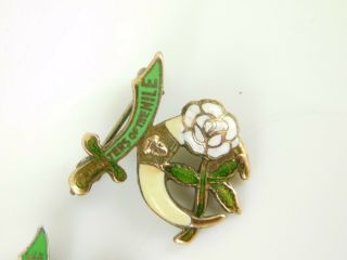 Vintage / Antique Daughters Of The Nile Sterling & Gold Fill Enamel Pins 4