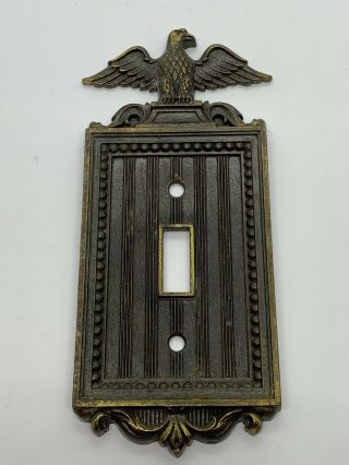 Vintage Eagle Single Light Switch Plate Wall Outlet Cover Metal Nl Co Industrial