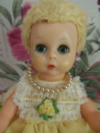 Madame Alexander Little Genius Vintage Baby Doll 8 " Blonde
