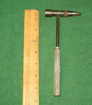 Antique Watchmaker Jewelers Leather Worker Brass Face Hammer INV CB30 2