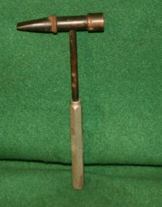 Antique Watchmaker Jewelers Leather Worker Brass Face Hammer INV CB30 3