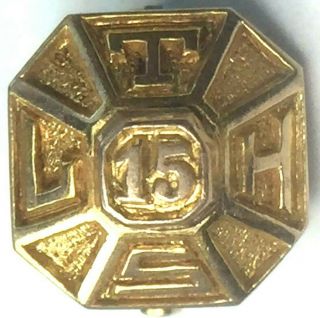 Rare Vintage Antique 14k Yellow Gold " Chicago Spies Bro " Abs Unique Pin.  1.  5gm