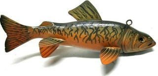 Rick Whittier Tiger Trout Fish Spearing Decoy Collectible Ice Fishing Lure