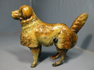 Antique Lehmann Tin Wind Up Toy,  " Tyras " The Running Dog Germany